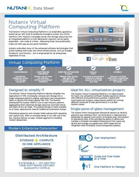 Nutanix Virtual Computing Platform P1