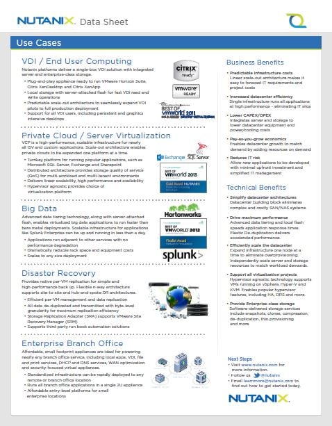 Nutanix Virtual Computing Platform P2