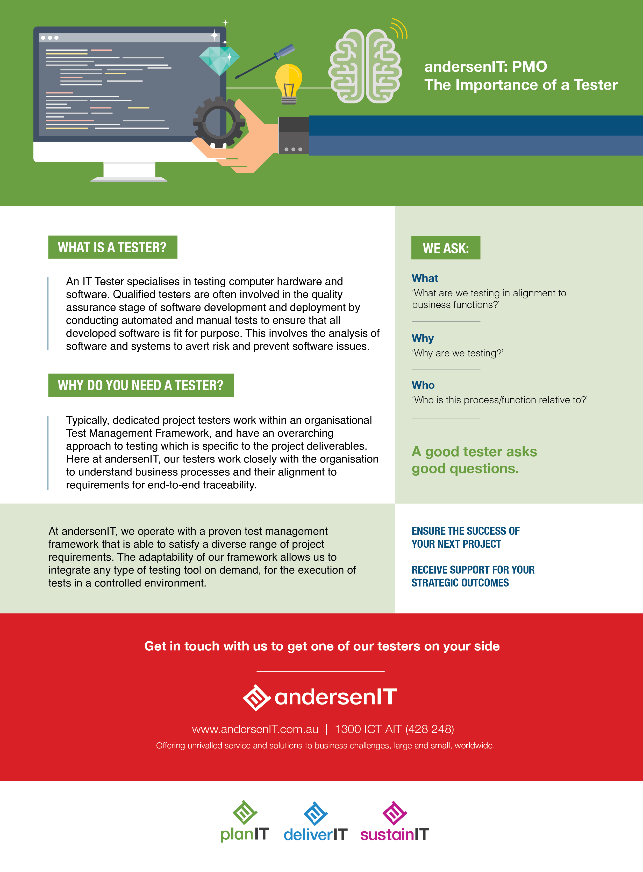 andersenIT PMO: The Importance of an IT Tester