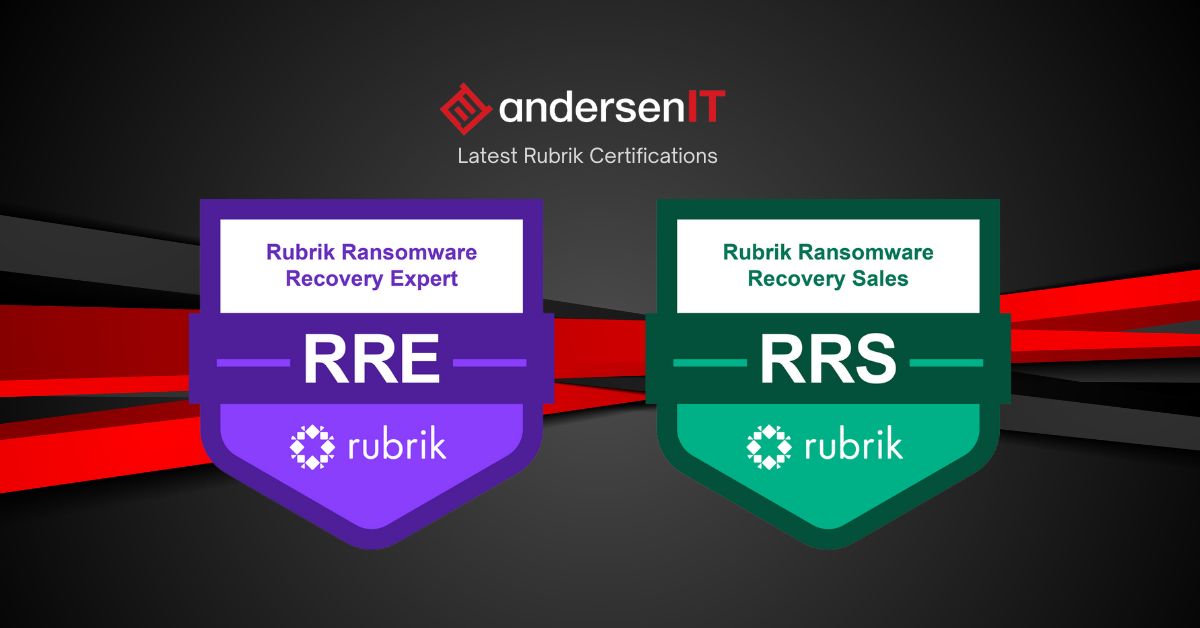 Latest Rubrik Certifications - andersenIT