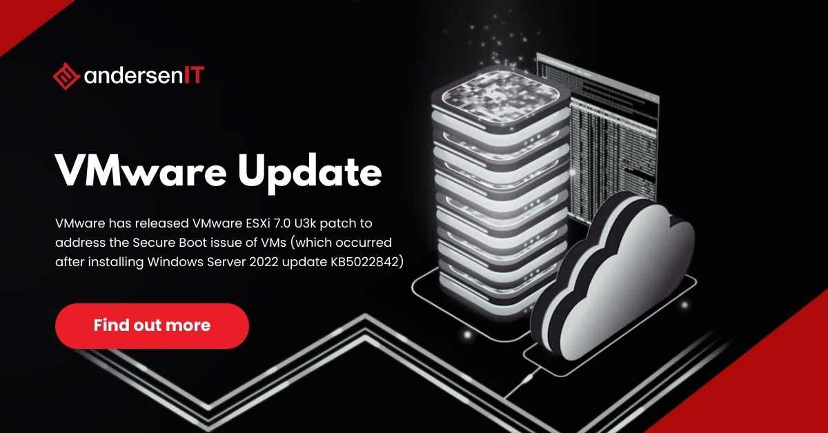 VMware ESXi 7.0 U3k Patch for Secure Boot Issue (KB5022842, Feb. 2023 update)